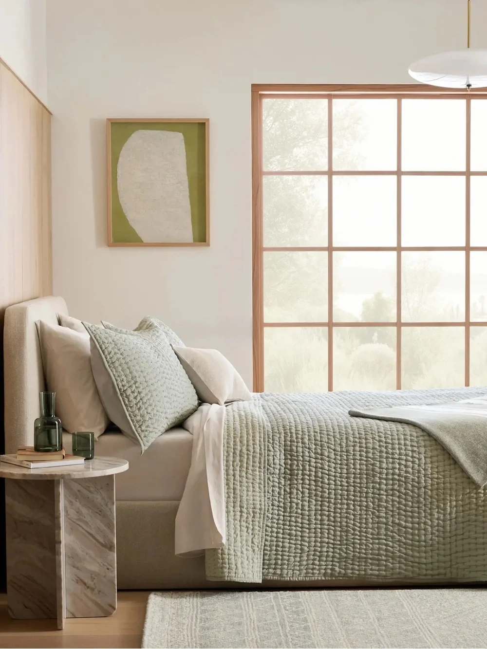 Quince European Linen Cotton Stitch Quilt SET SHAMS INC. NWT Queen